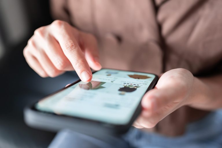 Woman Hands with Smartphone